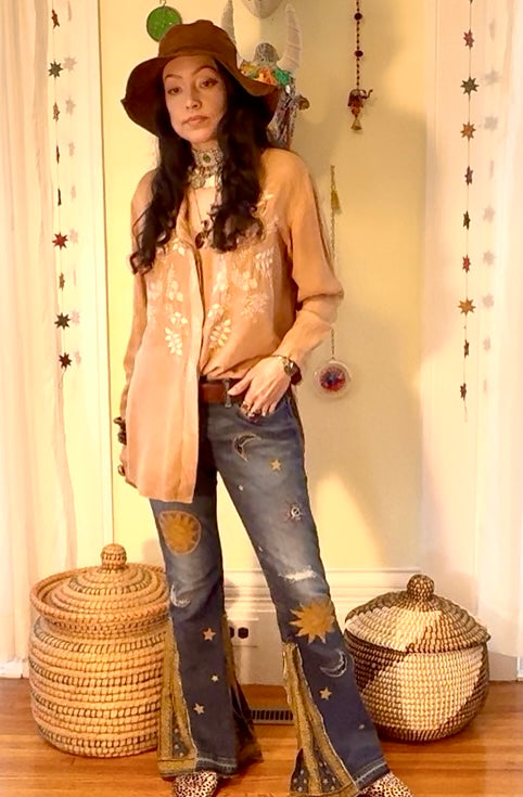 Sun-Spell Bells/Upcycled Jeans